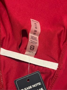 Red Women's Bodysuit with Tag